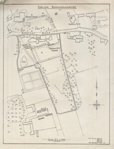 1964 plan of the Taplow Hill House site